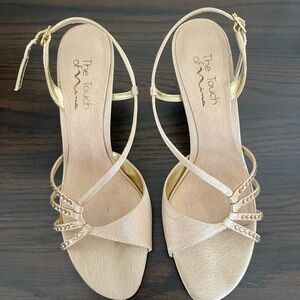 Touch of Nina Women's Elegant Gold Heels